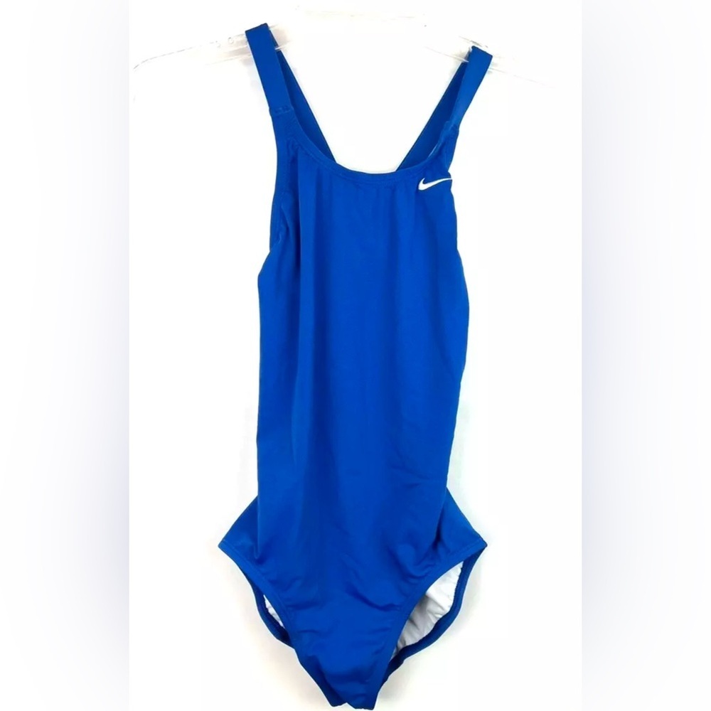 Nike Girl’s Solid Blue One Piece Swimsuit Size XL